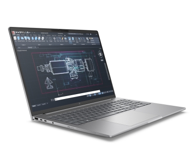 Лаптоп HP ZBook 8 G1i AI, 16.0", Intel Core Ultra 7 265H, WQUXGA 120Hz IPS, 64GB DDR5, 2TB SSD, NVIDIA RTX 500 Ada 4GB, Windows 11 Pro, Сребрист - A3ZU1ET gallery image 2