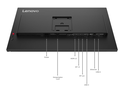 Монитор Lenovo ThinkVision T27qd-40, 27", QHD (2560 x 1440), IPS, 120 Hz, 4 ms, Черен - 64AAGAT2EU gallery image 6