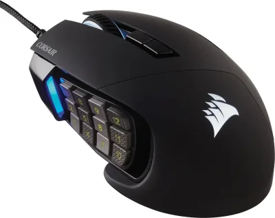 Геймърскa мишка Corsair Scimitar Elite - CH-9304211-EU, Черна