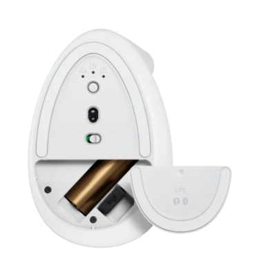 Безжична мишка Logitech Lift Vertical Ergonomic Mouse - 910-006475, Бяла gallery image 5