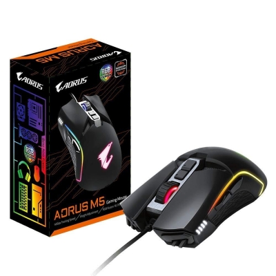 Геймърска оптична мишка Gigabyte Aorus M5 - GM-AORUS M5, Черна gallery image 6