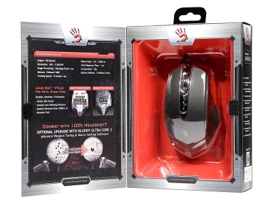 Геймърска мишка Bloody V8M - A4-MOUSE-V8m, Оптична, Черна gallery image 6
