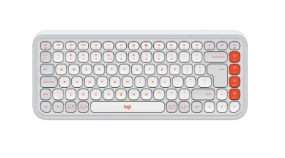 Безжична клавиатура Logitech Pop Icon Keys, Бяла - 920-013072