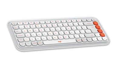 Безжична клавиатура Logitech Pop Icon Keys, Бяла - 920-013072 gallery image 3