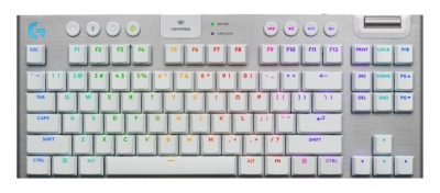 Безжична геймърска клавиатура Logitech G915 X LIGHTSPEED TKL, Бяла - 920-012737