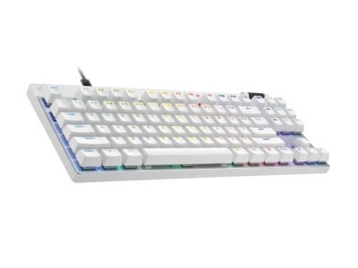 Безжична геймърска клавиатура Logitech PRO X TKL RAPID, Бяла - 920-013242 gallery image 2