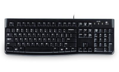 Клавиатура Logitech K120 OEM, Черна - 920-002644