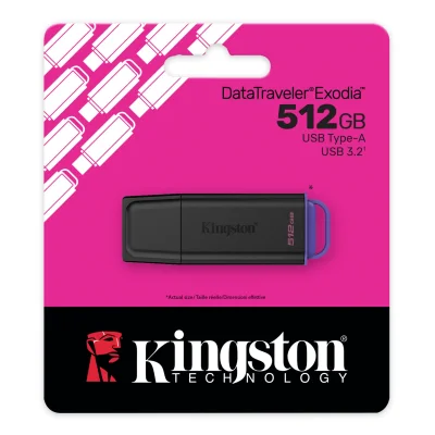 Флаш памет 512GB Kingston DataTraveler Exodia G2, Черна - DTXG2/512GB gallery image 4