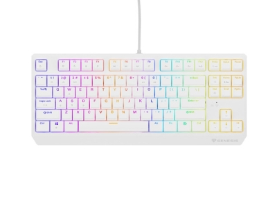 Геймърска клавиатура Genesis Thor 230 TKL, Бяла - NKG-2080 gallery image 1