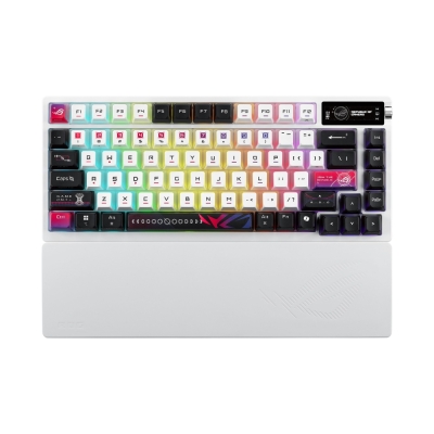 Геймърска безжична клавиатура ASUS ROG Azoth X, Бяла - 90MP044F-BKUA30 gallery image 1