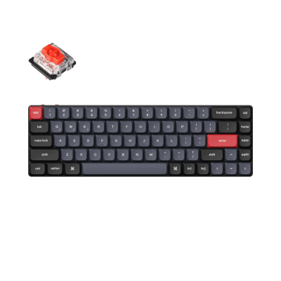 Геймърска клавиатура Keychron K7 Pro QMK/VIA, Черна - K7P-H3