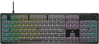 Геймърска клавиатура Corsair K55 Core RGB, Черна - CH-9226C65-NA gallery image 1
