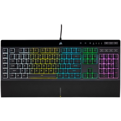 Геймърскa клавиатура Corsair K55 RGB Pro, Черна - CH-9226765-NA gallery image 1