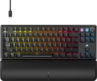 Геймърскa клавиатура Corsair K70 PRO TKL RGB, Черна - CH-911911G-NA gallery image 1