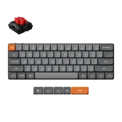 Геймърска клавиатура Keychron K9 Max QMK, Черна/Сива - K9M-H1