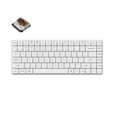Безжична геймърска клавиатура Keychron K3 Pro, Бяла - K3P-P3