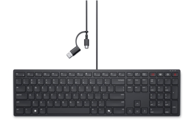 Клавиатура Dell Pro KB525C, Черна - 580-BBSX
