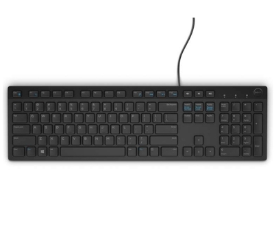 Клавиатура Dell KB216, Черна - 580-ADHK