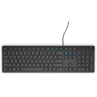 Клавиатура Dell KB216, Черна - 580-ADHO