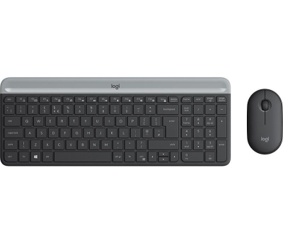 Kомплект безжични клавиатура и мишка Logitech MK470, Черен - 920-009204 gallery image 1