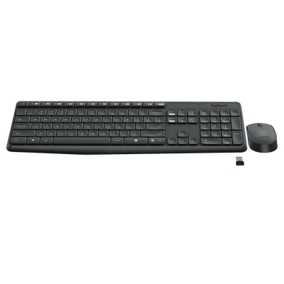 Безжичен комплект клавиатура и мишка Logitech MK235, Тъмносив - 920-008024 gallery image 2