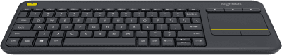 Безжична клавиатура с тъчпад Logitech Touch K400 Plus, Черна - 920-007145 gallery image 2