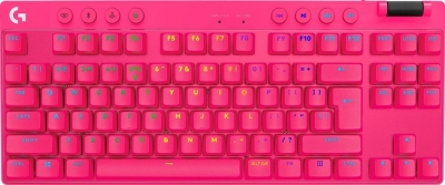 Безжична геймърска клавиатура Logitech G PRO X TKL, Розова - 920-012159 gallery image 3