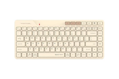 Безжична клавиатура A4TECH FBK26C AS, Бежова - FBK26-CAFE LATTE gallery image 1