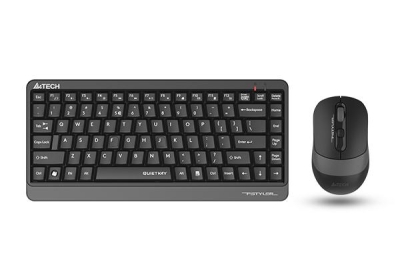 Безжичен комплект клавиатура и мишка A4TECH Fstyler FGS1110Q, Сив - A4-KEY-FGS1110Q-GREY gallery image 1