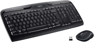 Безжичен комплект клавиатура и мишка Logitech MK330, Черен - 920-003989 gallery image 1
