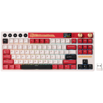 Геймърска клавиатура Royal Kludge RK M87 Famicom - RK-M87-FAMICM-CRMSW-US gallery image 1