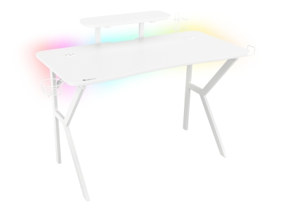 Геймърско бюро Genesis Holm 320 RGB, Бяло - NDS-1802 gallery image 1