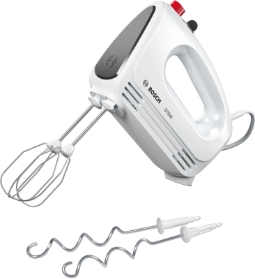 Ръчен миксер Bosch CleverMixx, 375 W, 4 степени, Бял - MFQ22100 gallery image 1