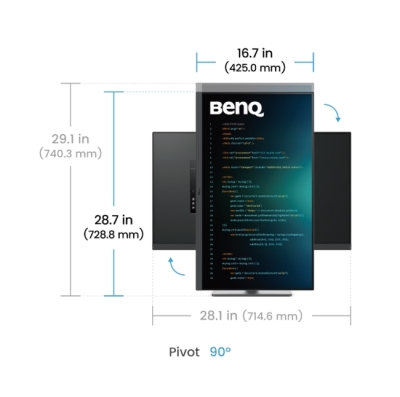 Монитор BenQ RD320U, 31.5", 4K UHD (3840x2160) IPS, 60Hz, 5ms, Сив - 9H.LMSLA.TBE gallery image 5