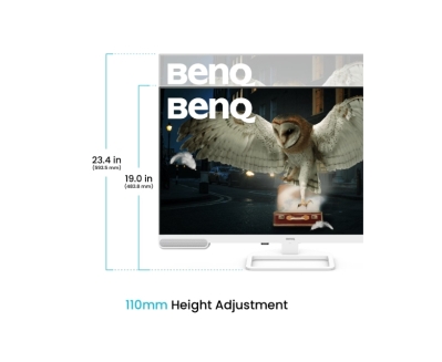 Монитор BenQ EW3290U, 31.5", 4K UHD (3840x2160) IPS, 60Hz, 5ms, Бял - 9H.LN4LJ.LBE gallery image 9