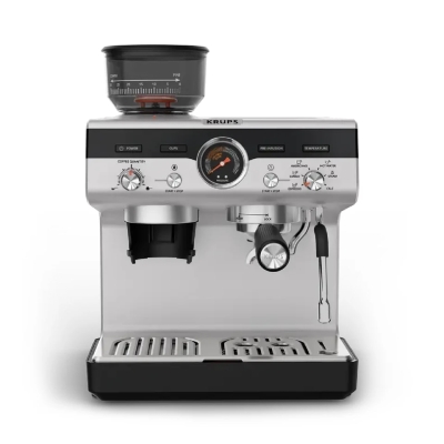 Кафемашина Krups Pump+Grinder Precision, Сива - XP801T10 gallery image 1