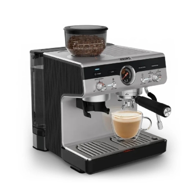 Кафемашина Krups Pump+Grinder Precision, Сива - XP801T10 gallery image 2