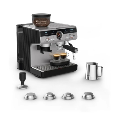 Кафемашина Krups Pump+Grinder Precision, Сива - XP801T10 gallery image 3
