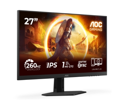 Монитор AOC 27G4ZR, 27", Full HD (1920 x 1080), Fast IPS, 260 Hz, 1 ms, Черен - 27G4ZR gallery image 2