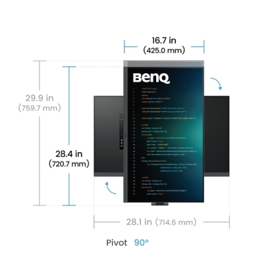 Монитор BenQ RD320UA, 32", 4K UHD (3840 x 2160), IPS, 60 Hz, 5 ms, Черен - 9H.LMTLA.RBE gallery image 5