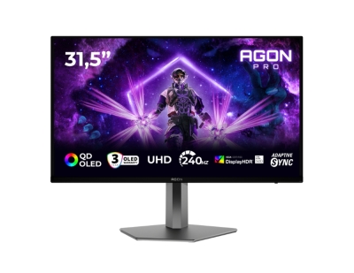 Монитор AOC AG326UZD2, 31.5", 4K UHD (3840 x 2160), QD-OLED, 240 Hz, 0.03 ms, Черен - AG326UZD2 gallery image 1
