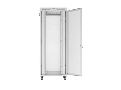 Комуникационен шкаф Lanberg 19" 42U 800 x 1000 mm, Перфорирана врата, Сив - FF01-8042-23SL gallery image 4