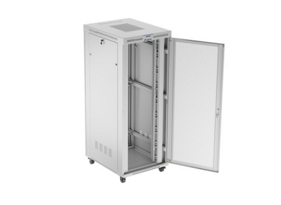 Комуникационен шкаф Lanberg 19" 42U 800 x 1000 mm, Перфорирана врата, Сив - FF01-8042-23SL gallery image 5