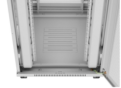 Комуникационен шкаф Lanberg 19" 42U 800 x 1000 mm, Перфорирана врата, Сив - FF01-8042-23SL gallery image 6