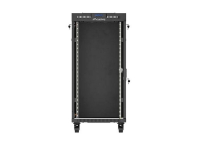 Комуникационен шкаф Lanberg 19" 24U 600 x 800 mm, Закалена стъклена врата, Черен - FF01-6824-12BL gallery image 8