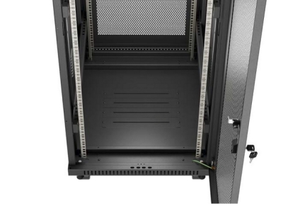 Комуникационен шкаф Lanberg 19" 24U 600 x 800 mm, Перфорирана врата, Черен - FF01-6824-23BL gallery image 6