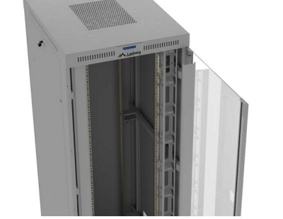 Комуникационен шкаф Lanberg 19" 47U 800 x 1000 mm, Закалена стъклена врата, Сив - FF01-8047-12SL gallery image 8