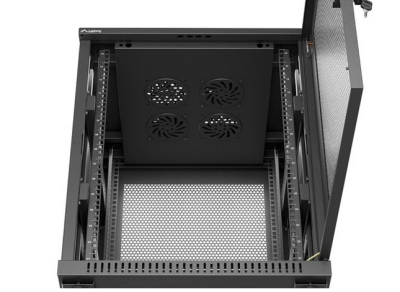 Комуникационен шкаф Lanberg 19" 15U 600 x 600 mm, Перфорирана врата, Черен - FF01-6615-23B gallery image 5