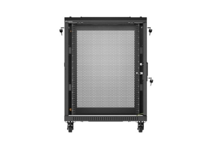 Комуникационен шкаф Lanberg 19" 15U 600 x 600 mm, Перфорирана врата, Черен - FF01-6615-23B gallery image 6