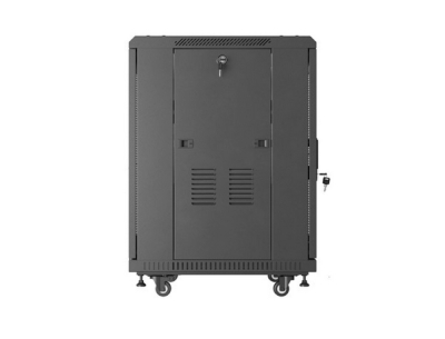 Комуникационен шкаф Lanberg 19" 15U 600 x 600 mm, Перфорирана врата, Черен - FF01-6615-23B gallery image 8